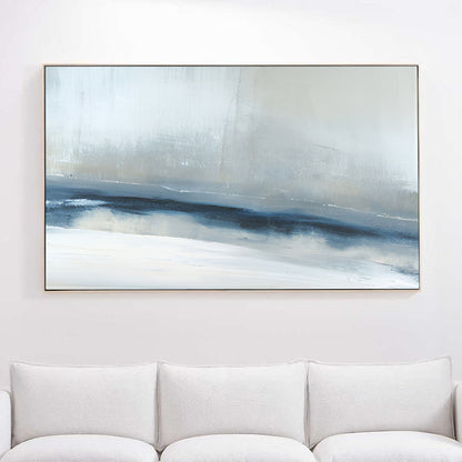 Horizon - Light Blue Wall Art Acrylic Painting