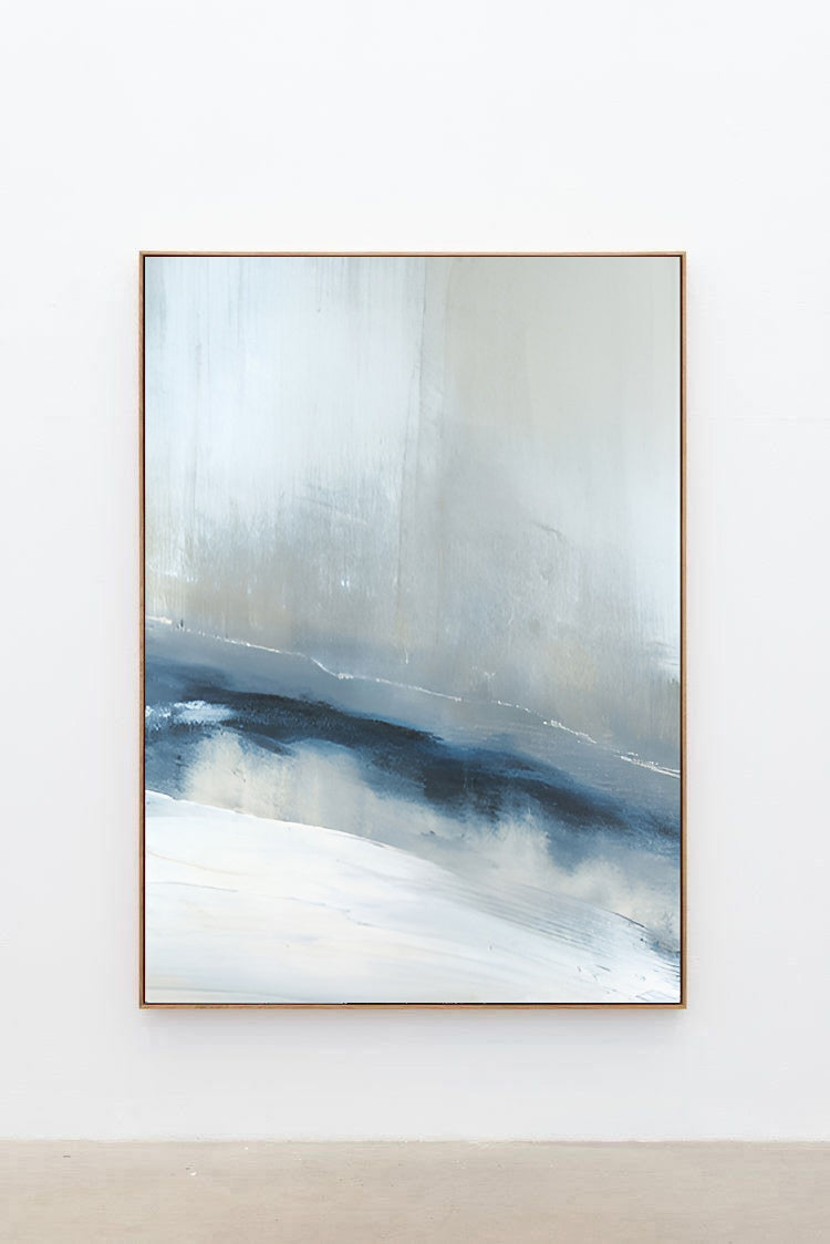 Horizon - Light Blue Wall Art Acrylic Painting