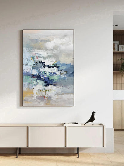 Lively - Large Abstract Colorful Wall Art Painting on Canvas