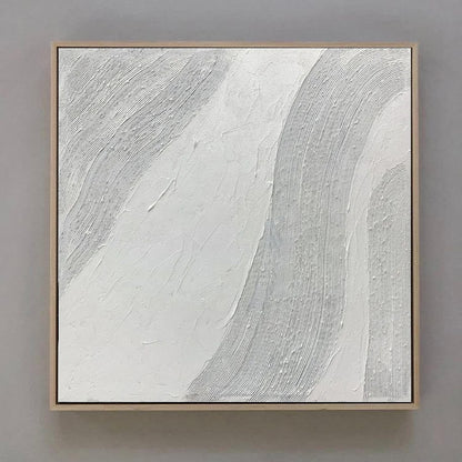 White on White Painting, Large Textured Art Canvas | Noho Art Gallery