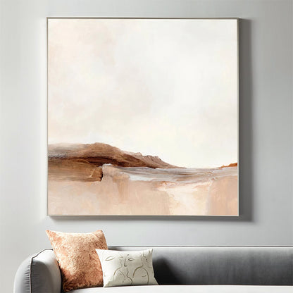 Sand - Abstract Minimalist Landscape Painting on Canvas